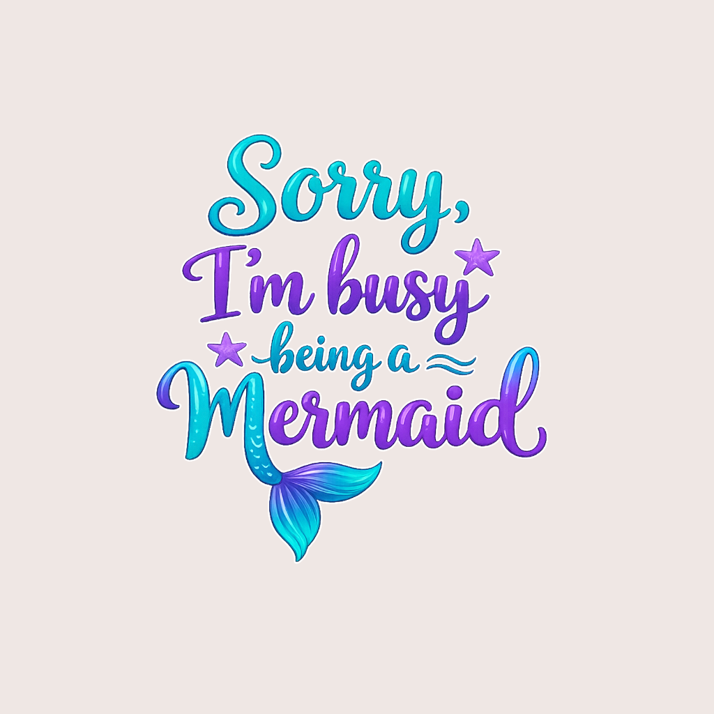Sorry Im Busy Being a Mermaid