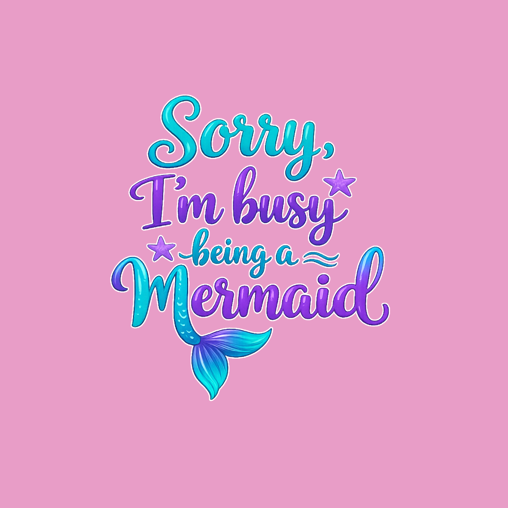 Sorry Im Busy Being a Mermaid