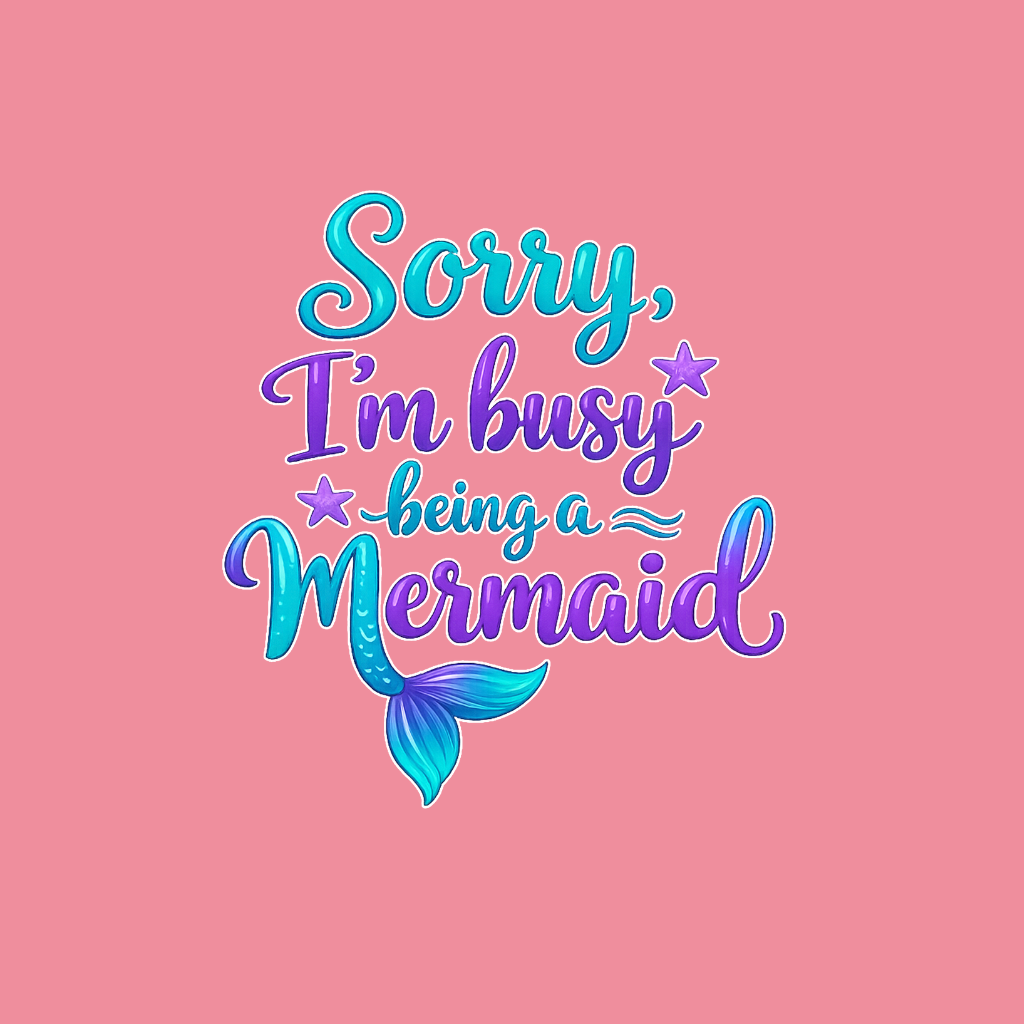 Sorry Im Busy Being a Mermaid