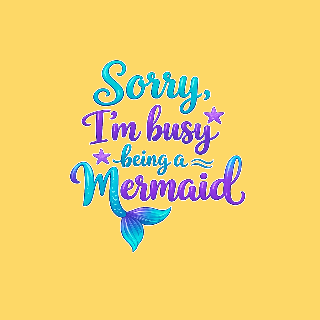 Sorry Im Busy Being a Mermaid