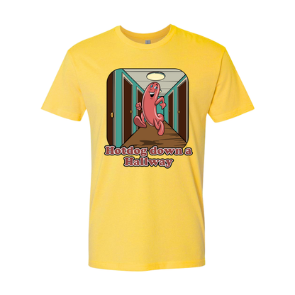 Hot dog down a Hallway