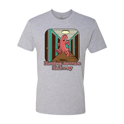 Hot dog down a Hallway