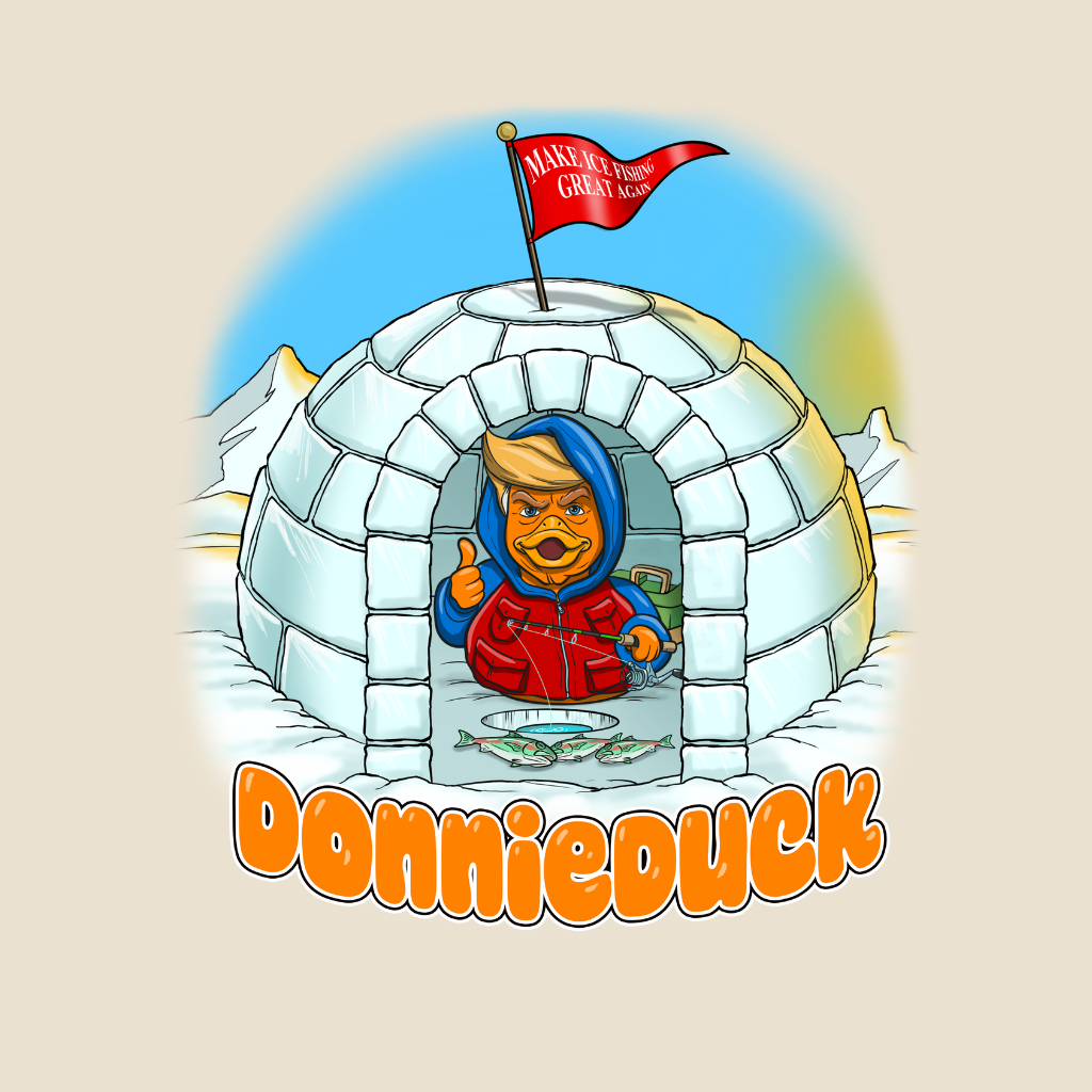 Donnie Duck Ice Fishing