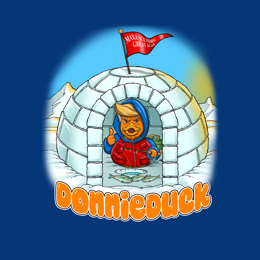 Donnie Duck Ice Fishing