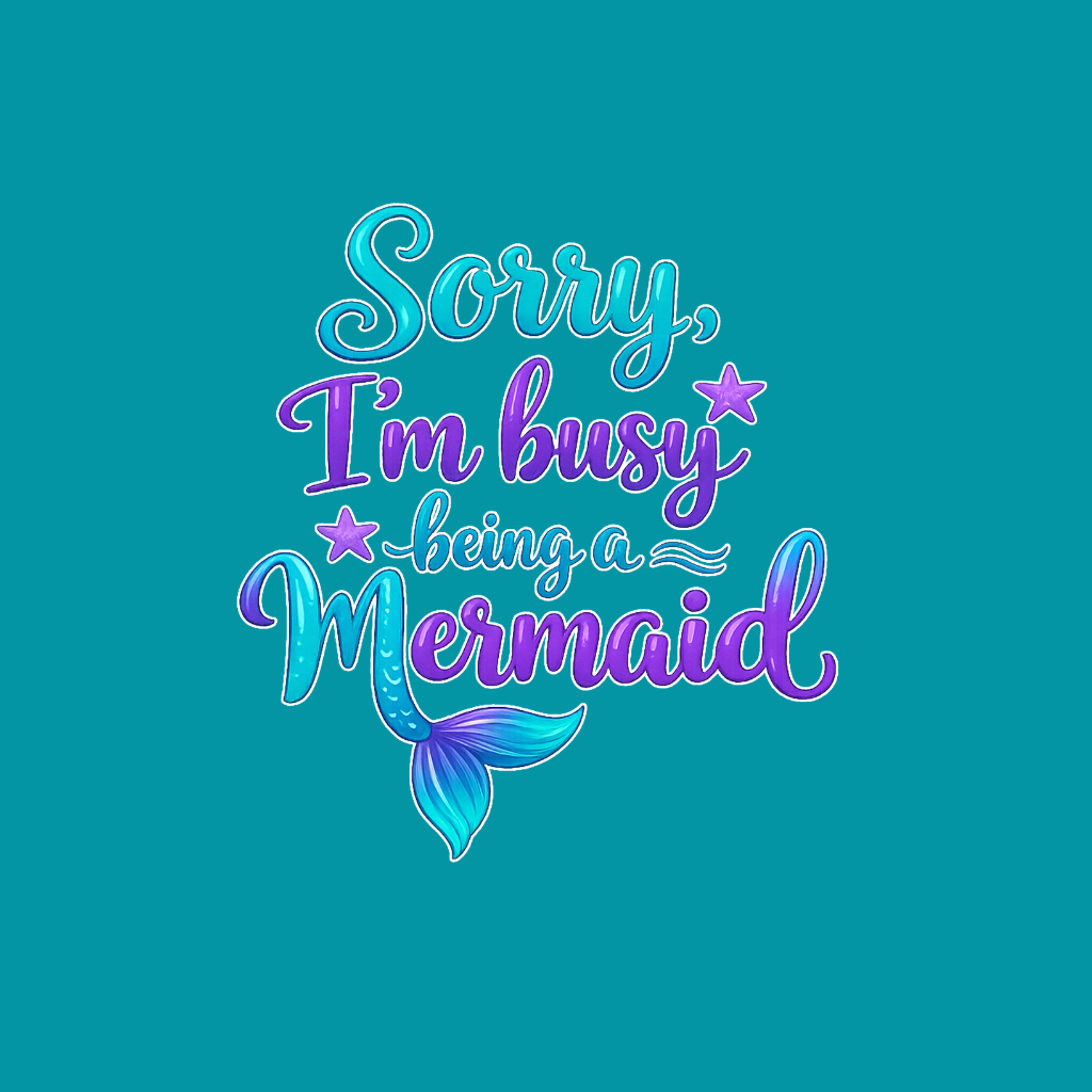 Sorry Im Busy Being a Mermaid