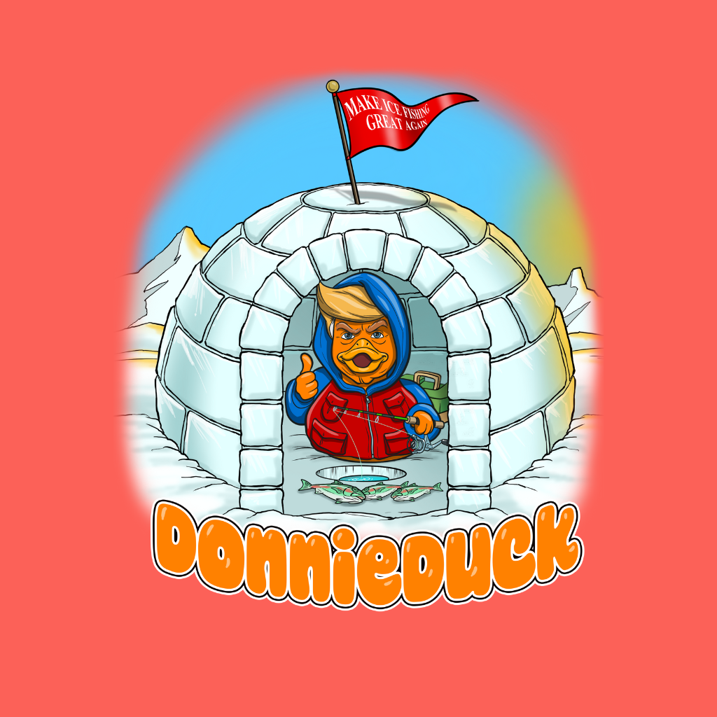 Donnie Duck Ice Fishing