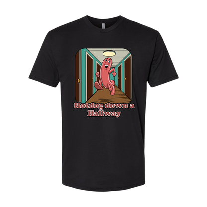 Hot dog down a Hallway