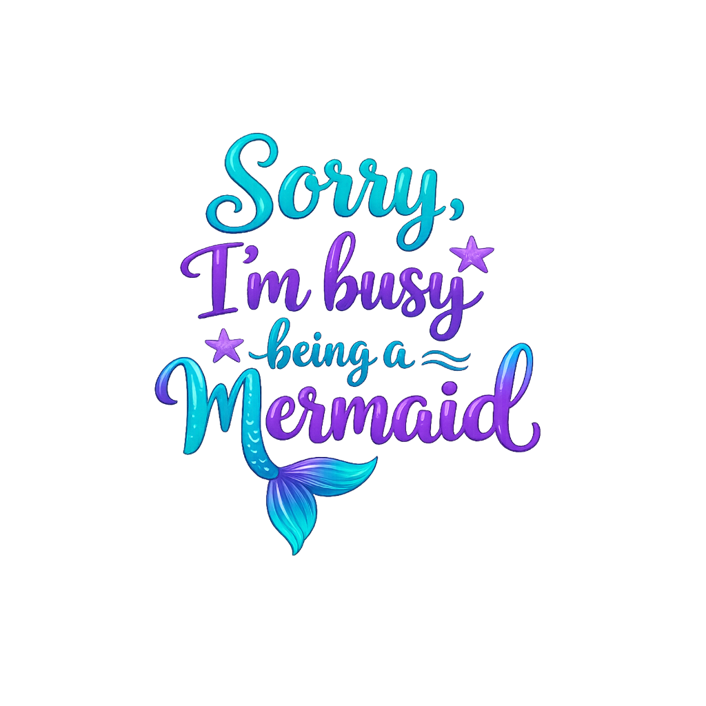 Sorry Im Busy Being a Mermaid